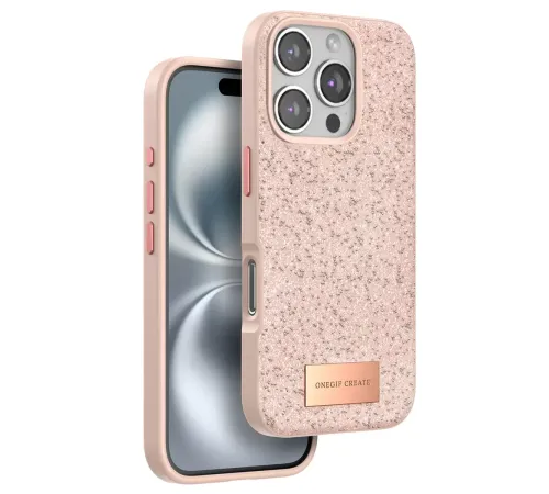 Apple iPhone 16 Pro Max Bright Simli Kapak - Pembe
