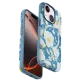 Apple iPhone 15 Flower Series Magsafe Kapak - Mavi
