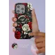Apple iPhone 15 Flower Series Magsafe Kapak - Pembe