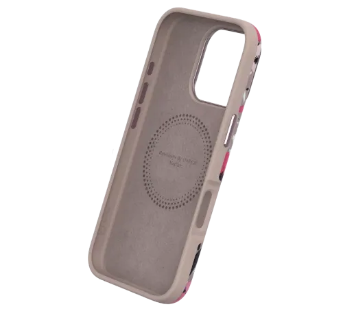 Apple iPhone 15 Pro Flower Series Magsafe Kapak - Mavi