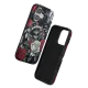Apple iPhone 16 Flower Series Magsafe Kapak - Siyah