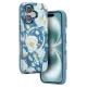 Apple iPhone 16 Flower Series Magsafe Kapak - Mavi