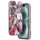 Apple iPhone 16 Flower Series Magsafe Kapak - Pembe