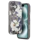 Apple iPhone 16 Flower Series Magsafe Kapak - Gri