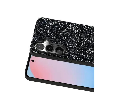 Samsung Galaxy S24 FE Bright Simli Kapak - Siyah