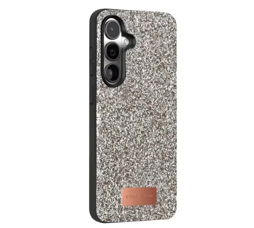 Samsung Galaxy S24 FE Bright Simli Kapak - Gümüş