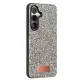 Samsung Galaxy S24 FE Bright Simli Kapak - Gümüş