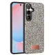 Samsung Galaxy S24 FE Bright Simli Kapak - Gümüş