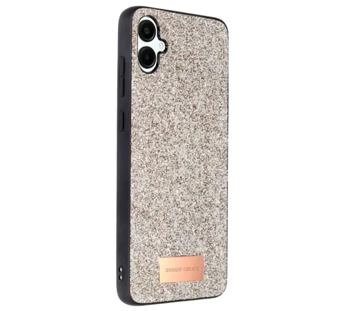 Samsung Galaxy A06 Bright Simli Kapak - Gold