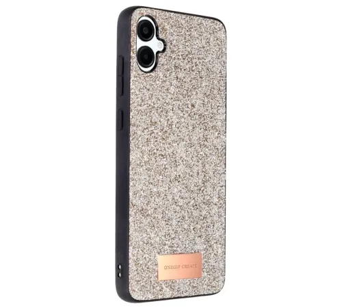 Samsung Galaxy A06 Bright Simli Kapak - Gold