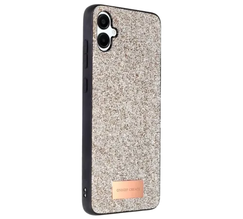 Samsung Galaxy A06 Bright Simli Kapak - Gold
