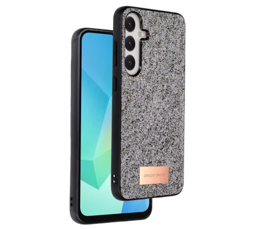 Samsung Galaxy A16 5G Bright Simli Kapak - Gümüş