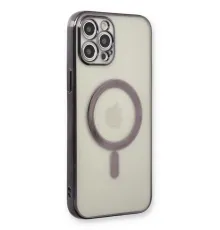 Apple iPhone 12 Pro Kılıf Magneticsafe Lazer Silikon - Siyah