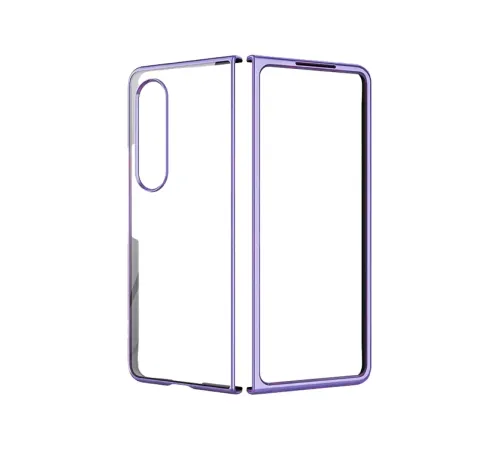 Samsung Galaxy Z Fold 4 Kılıf Fold Element Kapak - Mor