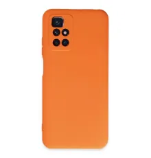 Xiaomi Redmi 10 2022 Kılıf Nano içi Kadife Silikon - Turuncu