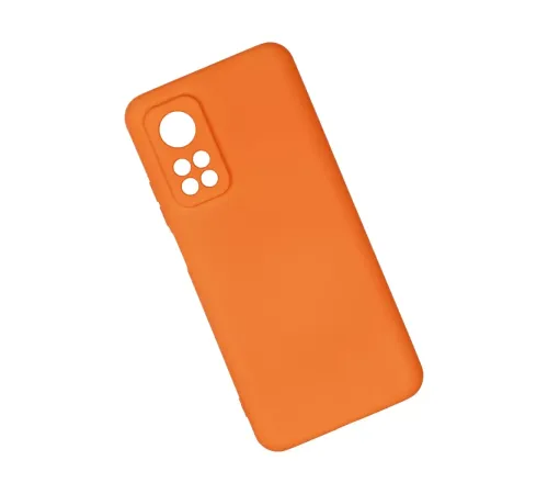 Xiaomi Mi 10T Kılıf Nano içi Kadife Silikon - Turuncu