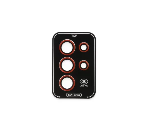 Samsung Galaxy S23 Ultra Valdez Metal Kamera Lens - Kırmızı