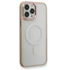 Apple iPhone 13 Pro Kılıf Room Magneticsafe Silikon - Pudra