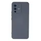 Vivo V23 5G Kılıf Nano içi Kadife Silikon - Gri