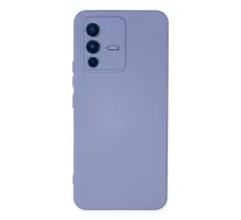 Vivo V23 5G Kılıf Nano içi Kadife Silikon - Lila