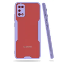 Samsung Galaxy A02S Kılıf Platin Silikon - Lila