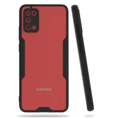 Samsung Galaxy A02S Kılıf Platin Silikon - Siyah