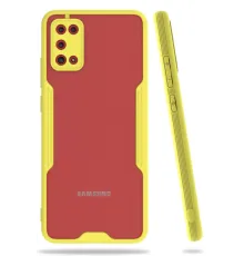 Samsung Galaxy A02S Kılıf Platin Silikon - Sarı
