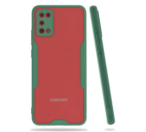 Samsung Galaxy A02S Kılıf Platin Silikon - Yeşil