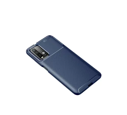 Xiaomi Redmi 9T Kılıf Auto Focus Karbon Kapak - Lacivert