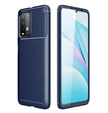 Xiaomi Redmi 9T Kılıf Auto Focus Karbon Kapak - Lacivert