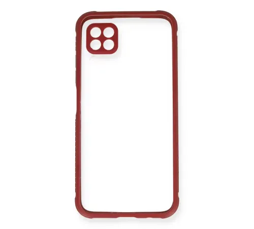 Huawei P40 Lite Kılıf Miami Şeffaf Silikon - Fuşya