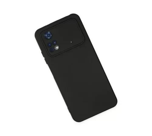 Xiaomi Poco M4 Pro 4G Kılıf Nano içi Kadife Silikon - Siyah
