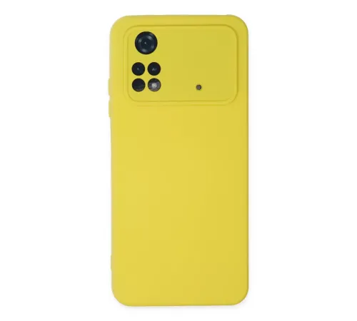 Xiaomi Poco M4 Pro 4G Kılıf Nano içi Kadife Silikon - Sarı