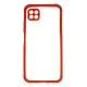Huawei P40 Lite Kılıf Miami Şeffaf Silikon - Kırmızı