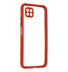 Huawei P40 Lite Kılıf Miami Şeffaf Silikon - Kırmızı