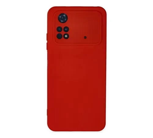 Xiaomi Poco M4 Pro 4G Kılıf Nano içi Kadife Silikon - Kırmızı