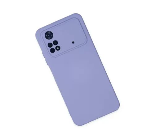 Xiaomi Poco M4 Pro 4G Kılıf Nano içi Kadife Silikon - Lila
