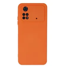 Xiaomi Poco M4 Pro 4G Kılıf Nano içi Kadife Silikon - Turuncu