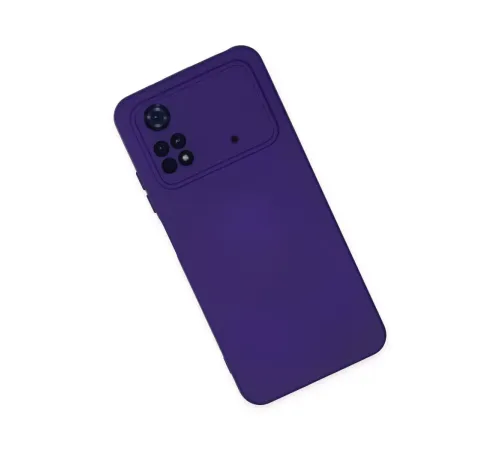 Xiaomi Poco M4 Pro 4G Kılıf Nano içi Kadife Silikon - Mor