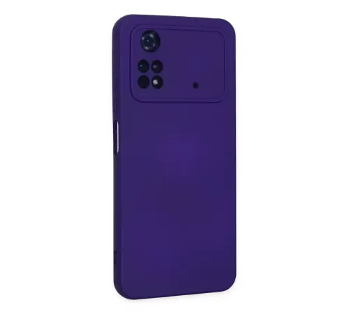 Xiaomi Poco M4 Pro 4G Kılıf Nano içi Kadife Silikon - Mor