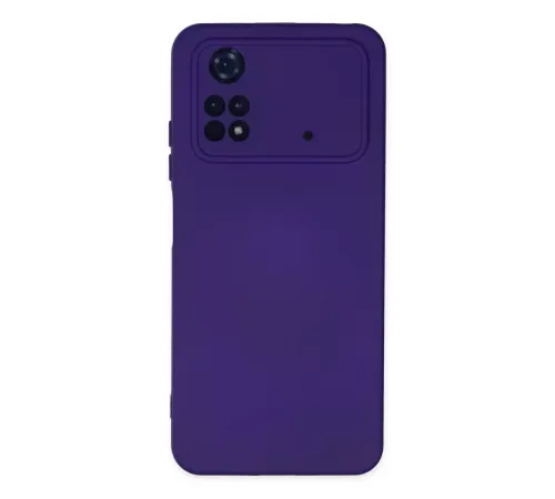 Xiaomi Poco M4 Pro 4G Kılıf Nano içi Kadife Silikon - Mor