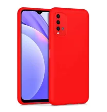 Xiaomi Redmi 9T Kılıf Nano içi Kadife Silikon - Kırmızı