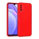 Xiaomi Redmi 9T Kılıf Nano içi Kadife Silikon - Kırmızı