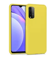 Xiaomi Redmi 9T Kılıf Nano içi Kadife Silikon - Sarı