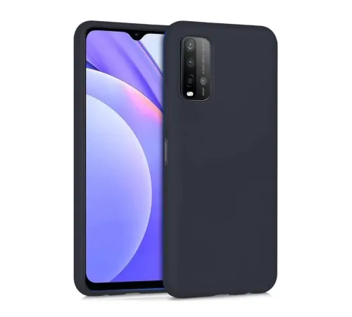 Xiaomi Redmi 9T Kılıf Nano içi Kadife Silikon - Siyah