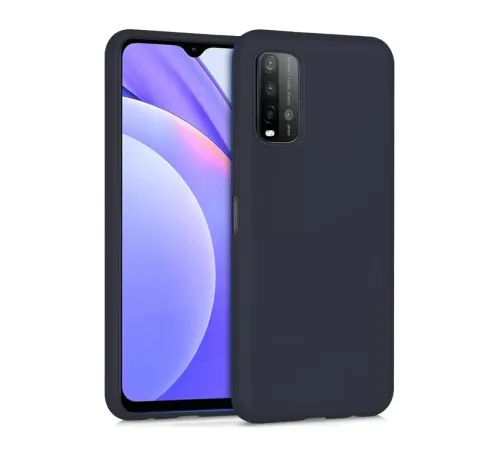 Xiaomi Redmi 9T Kılıf Nano içi Kadife Silikon - Siyah