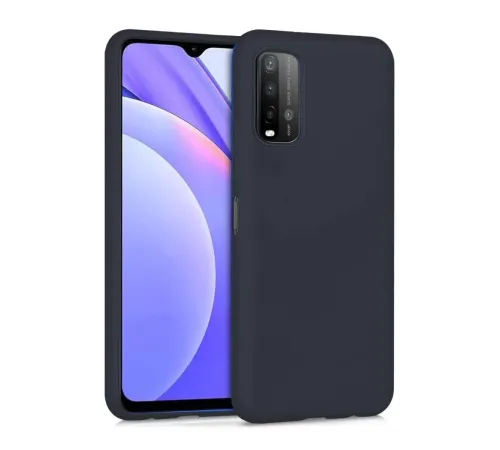 Xiaomi Redmi 9T Kılıf Nano içi Kadife Silikon - Siyah