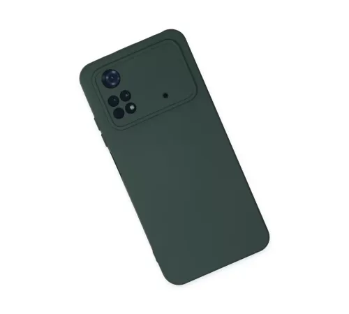 Xiaomi Poco M4 Pro 4G Kılıf Nano içi Kadife Silikon - Koyu Yeşil