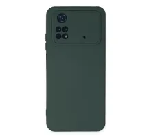 Xiaomi Poco M4 Pro 4G Kılıf Nano içi Kadife Silikon - Koyu Yeşil