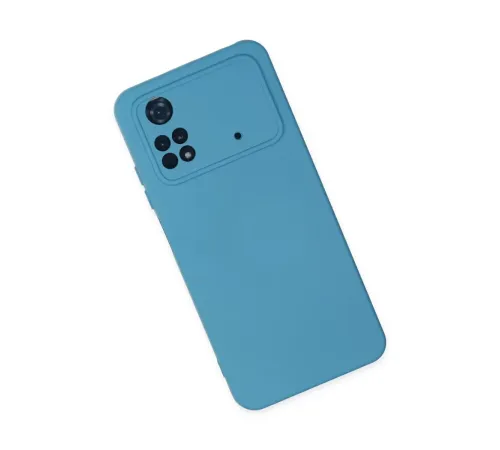 Xiaomi Poco M4 Pro 4G Kılıf Nano içi Kadife Silikon - Mavi